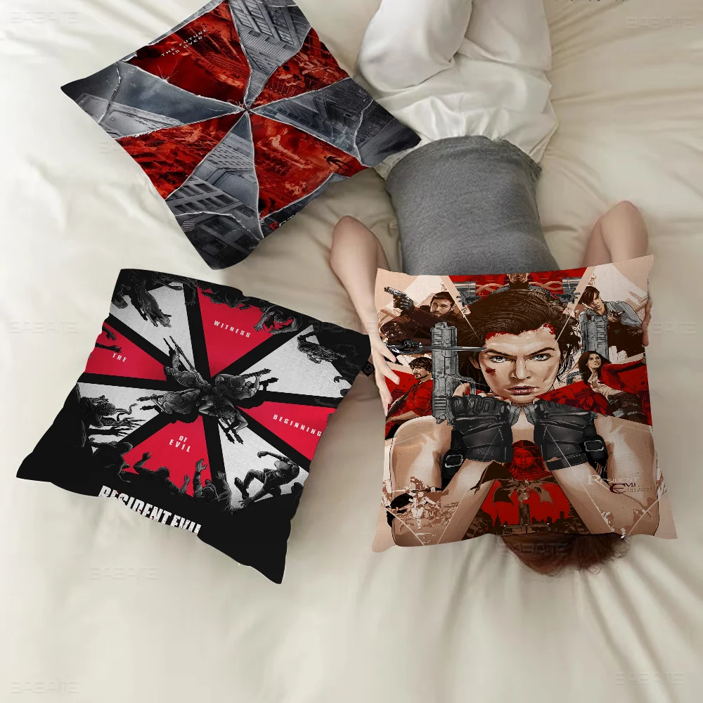 

R-Resident Evil Umbrella Cushion Cover Inches Farmhouse Decor Home Throw Pillow Covers For Couch Decorations