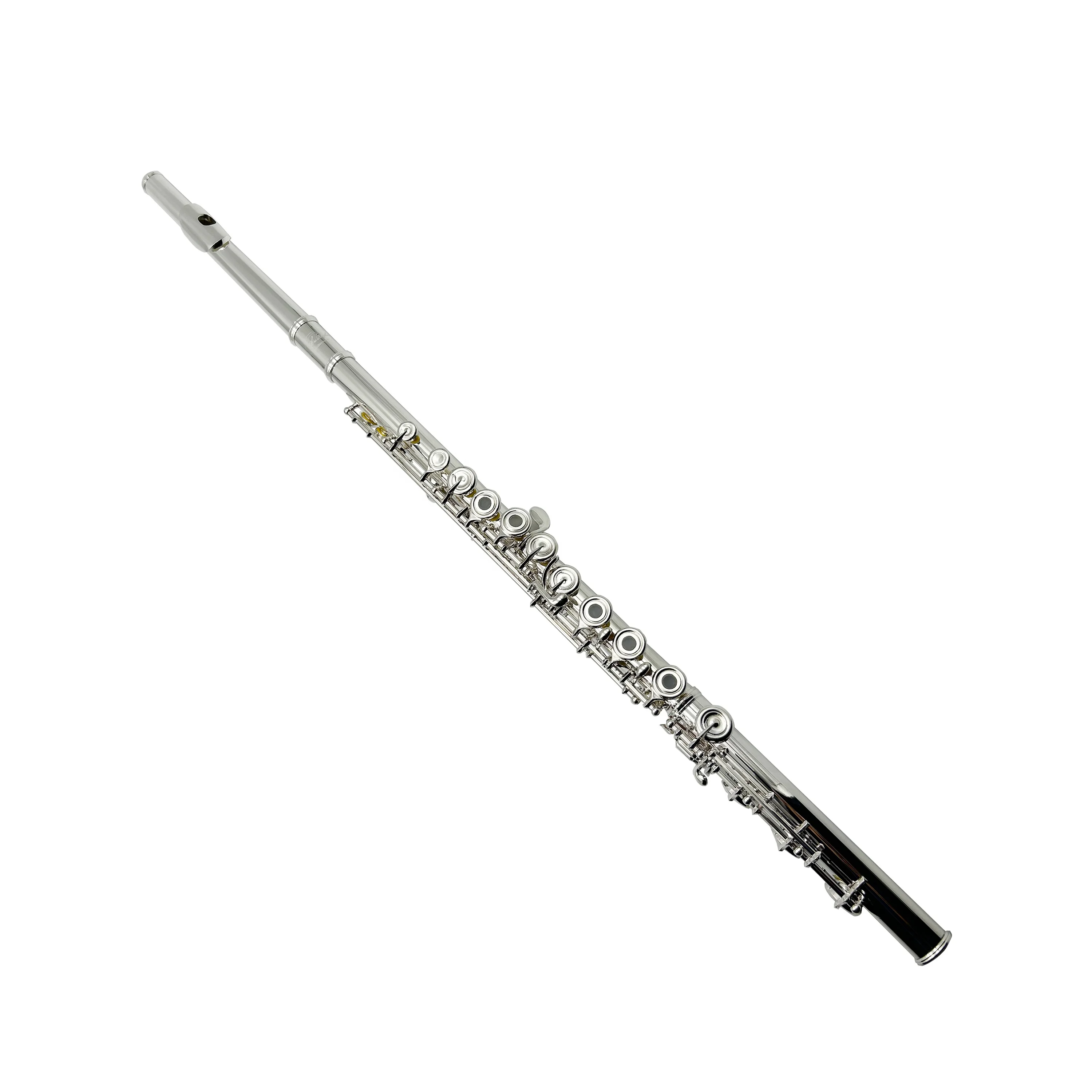 17 Holes C Silver Open Hole Flute French Style Caps High Quality