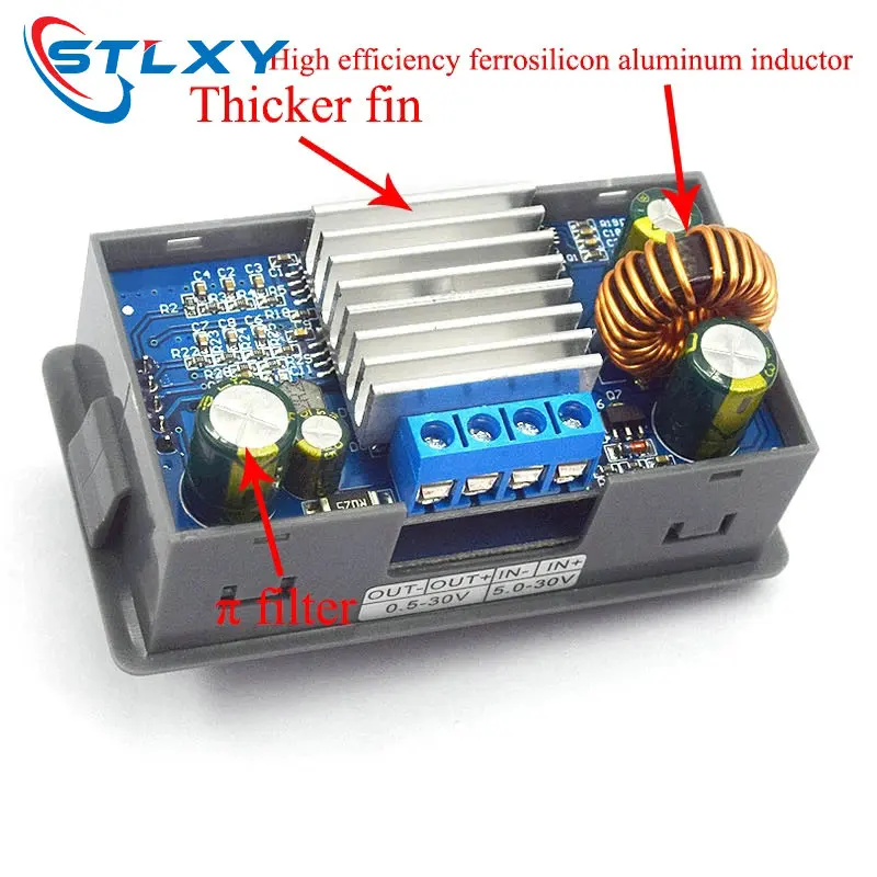 DC-DC Buck Boost Converter CC CV 0.5-30V 4A 5V 6V 12V 24V Power Module Adjustable Regulated laboratory power supply