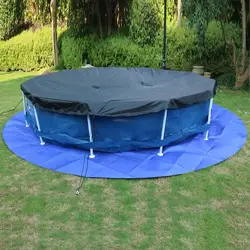 Pool Liner Round Thick Pool Tarp Pool Ground Cloth Heavy Duty Under Pool Floor Liner Underlayment Pad Swimming Pool Mat for