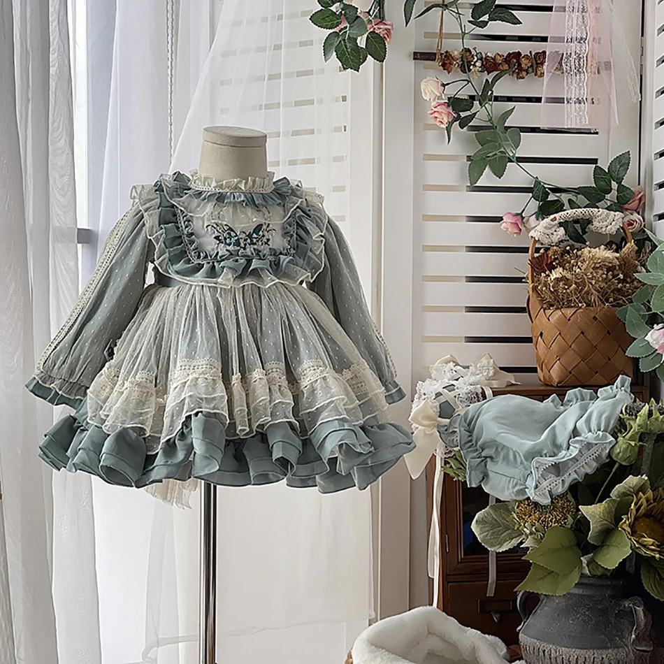 

2-13 year old girl's birthday party dress palace style dress girl's puffy princess dress lolita dress birthday christmas dress