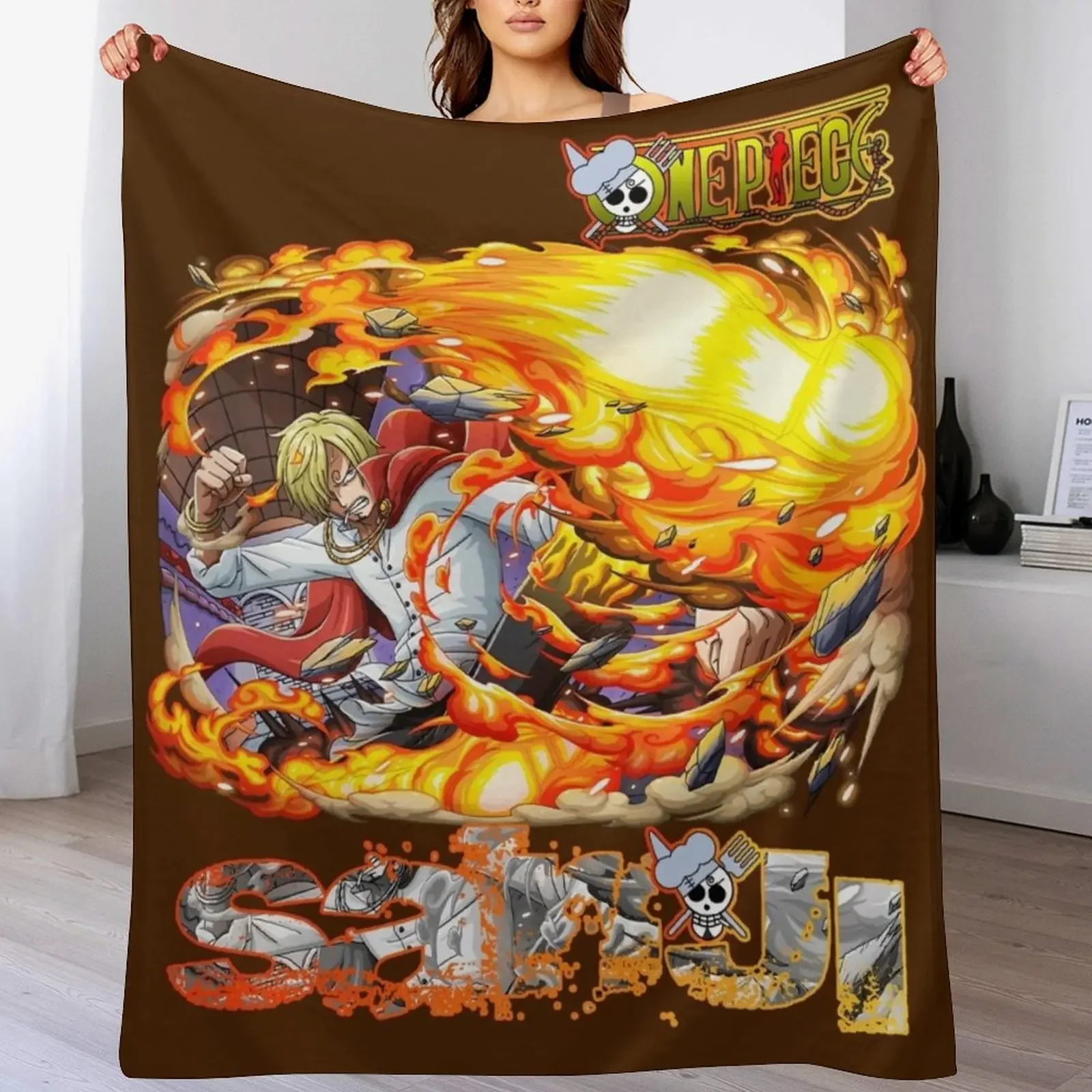 Sanji Throw Blanket manga Large Nap Blankets