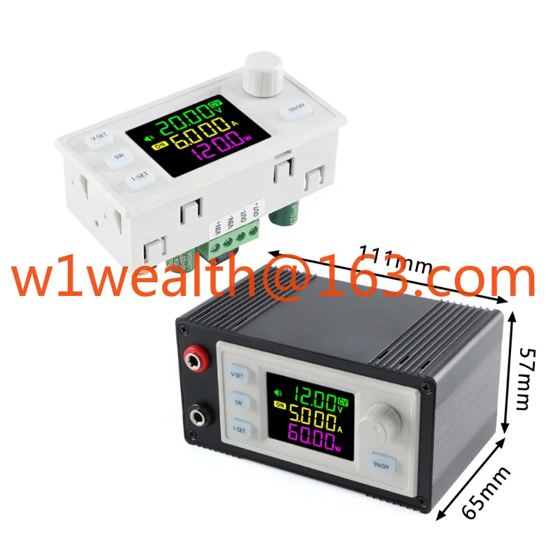 Suitable for 120X 120W DC buck boost converter numerical control DC regulated power supply 0.6-36 V 6A power supply module