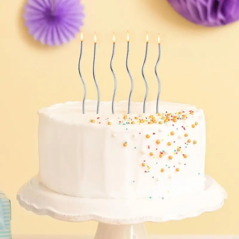 6pcs Элегантный изогнутый торт