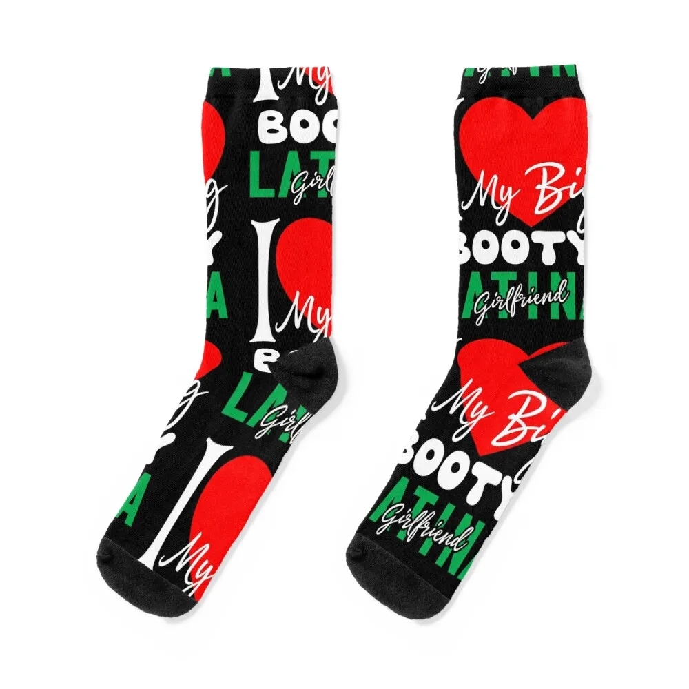 

I Love My Big Booty Latina Girlfriend - t shirt Degn - Redbubble Socks short sheer Lots Luxury Woman Socks Men's
