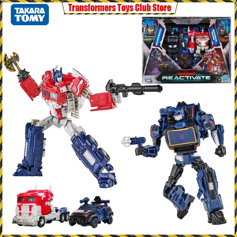 In Stock Transformers Reactivate Regular Edition OPTIMUS PRIME & SOUNDWAVE Set Action Figures Model Toy Collection Gift