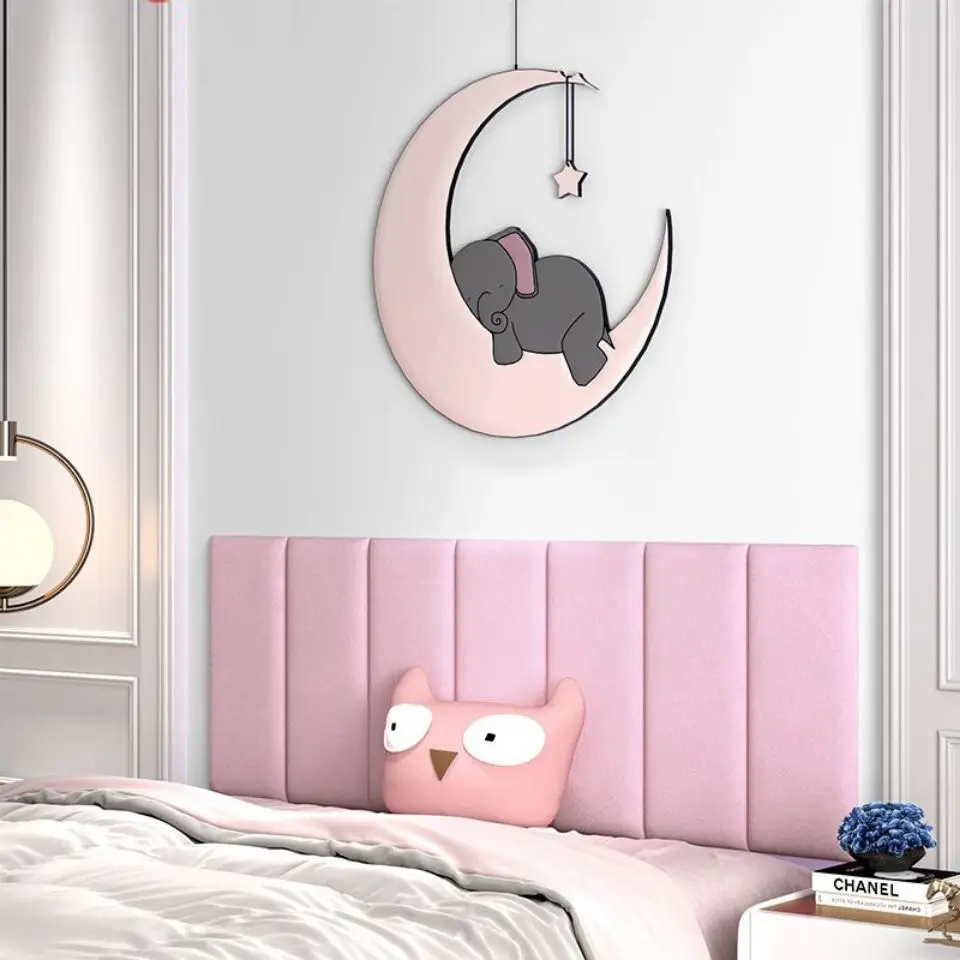 Bed Headboard 3D Home Decoration Head Board Stickers Cabecero Cama 135 Headboards Head Board Self Adhesive Wallpaper