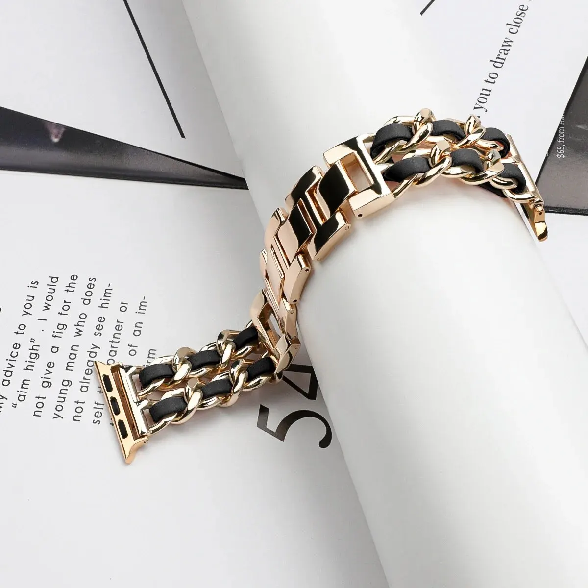 Women Metal Leather Wristband For Apple Watch Band 8 Ultra 49mm 7 4 6 5 For IWatch 41mm 45mm 38/42mm 44 40mm Strap Lady Bracelet