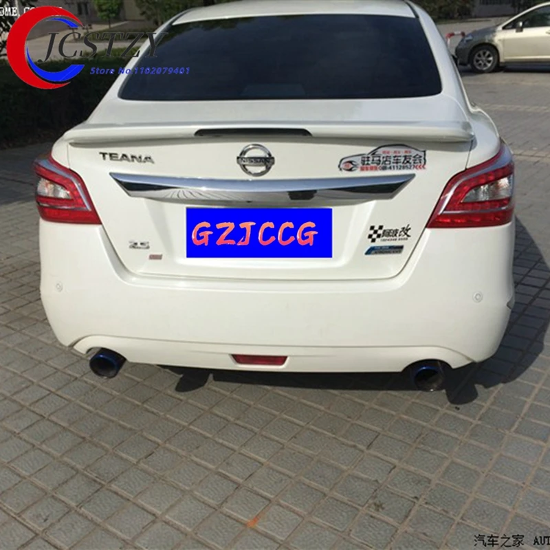 For Nissan Teana/Altima Car Decoration 2013 2014 2015 ABS Plastic Paint Painting Color Rear Trunk Spoiler wing With LED light