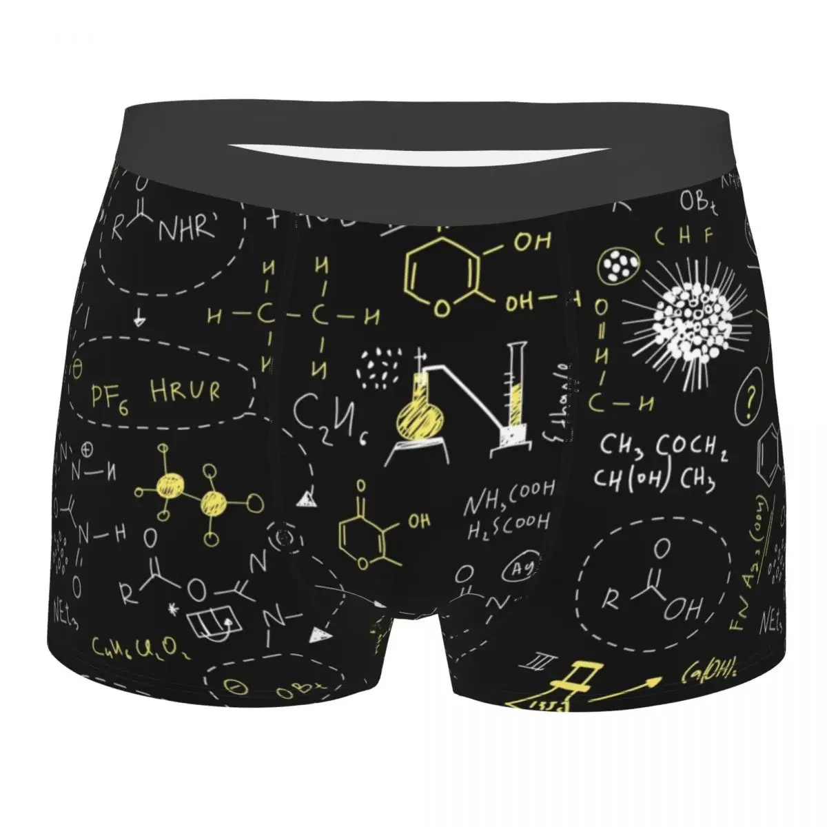 Chemistry Science School Men's Underwear Boxer Shorts Panties Fashion Mid Waist Underpants for Male