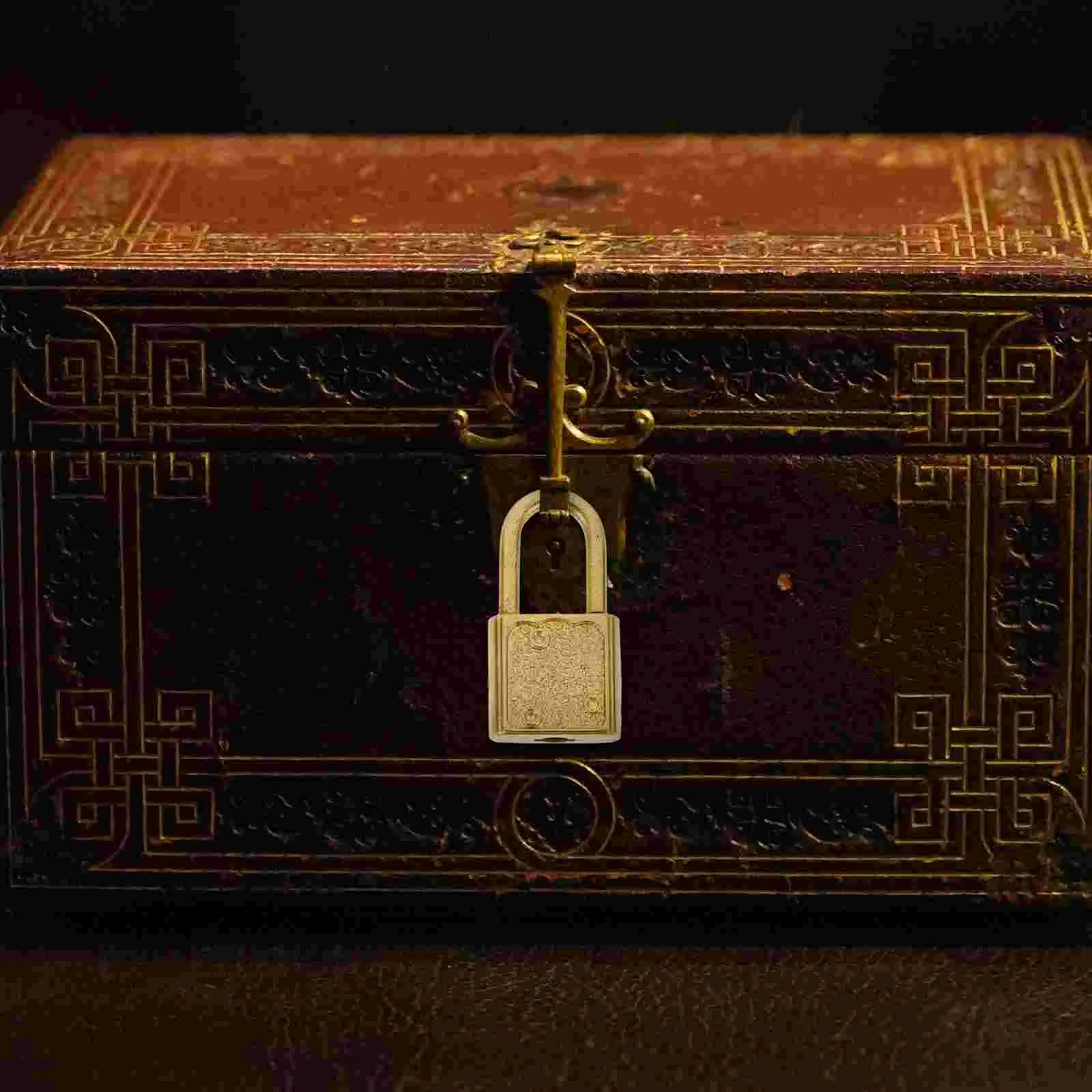 5 Sets Small Keys for Chest Wood Treasure Locks Padlock with Drawer Decorative Diary Mini