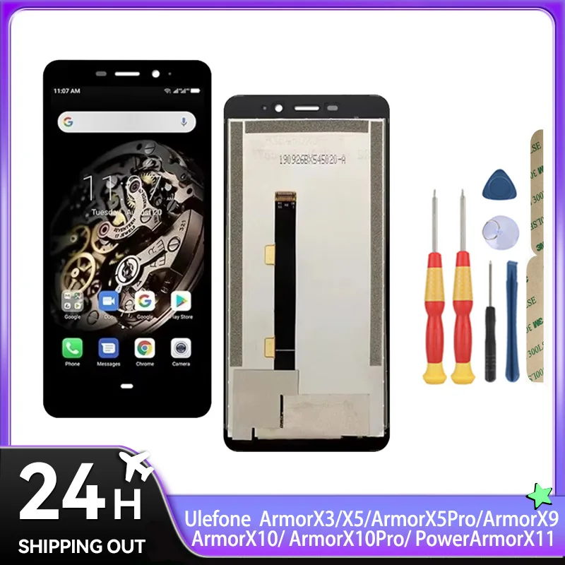 For Ulefone Armor X3/Armor X5 Pro/Armor X9/Armor X10 Pro/ Power Armor X11/Armor X32 Pro / LCD Display + Touch Screen + Tools
