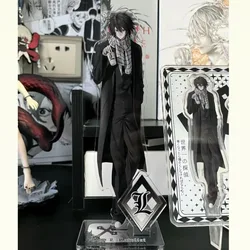 Death Note Anime Goods L Lawliet Acrylic Stand Desk Display Accessories Cartoon Peripheral Room Ornament Collection Kawaii Decor