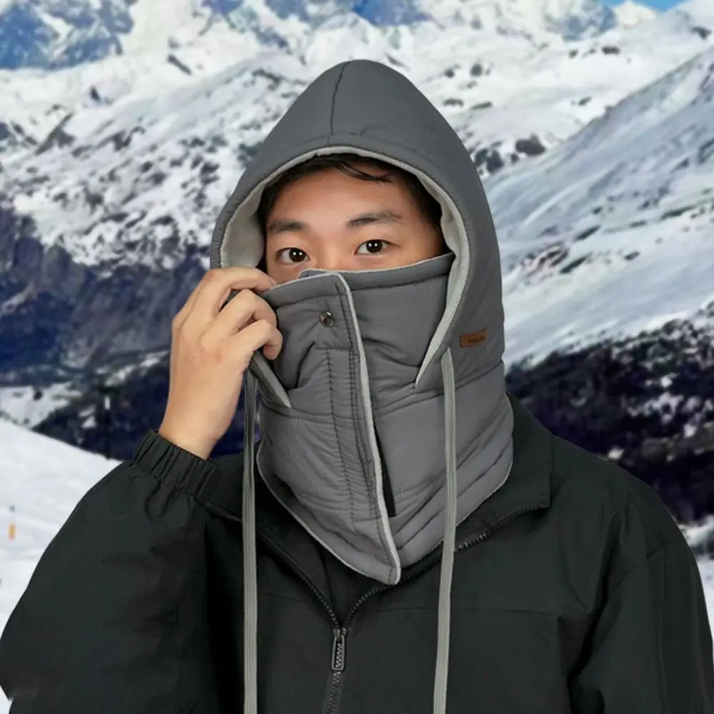 

Keep Warm 3-in-1 Winter Cycling Hat Windproof Cold Resistant Warm Scarf Face Mask Neck Protection Head Cover Lei Feng Hat Skiing