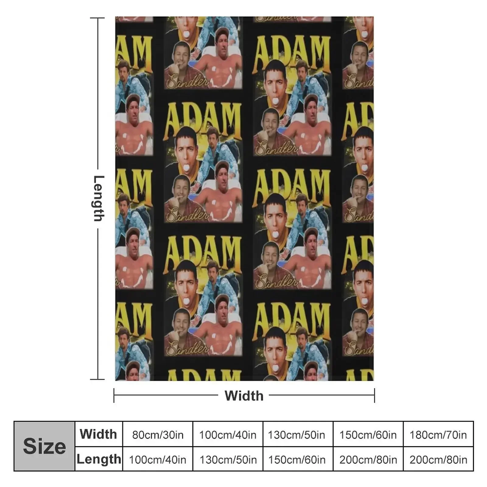 Adam Sandler 90s Throw Blanket Giant Sofa Thin Soft Big Hairys Blankets