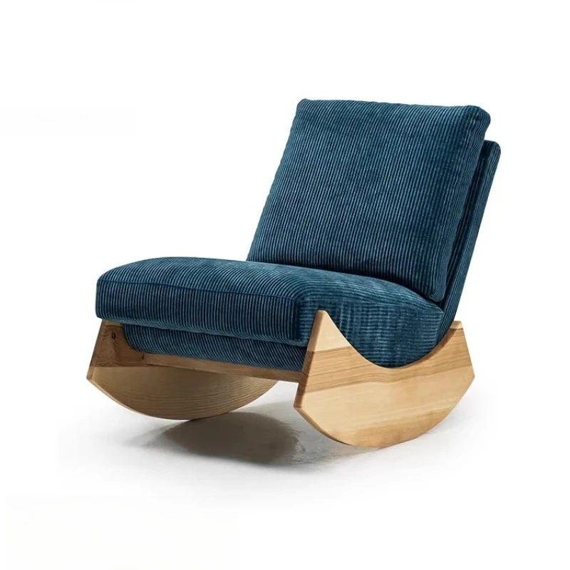 

Vintage lounge chair, solid wood single sofa chair, living room