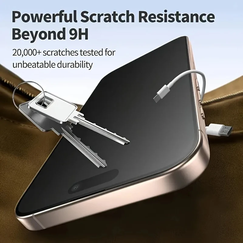 4 قطعة زجاج مقسى غير لامع لهاتف آيفون 17 13 12 11 14 15 16 برو ماكس واقي شاشة صغير بلوري لهاتف آيفون 16 15 Plus XR XS MAX #5