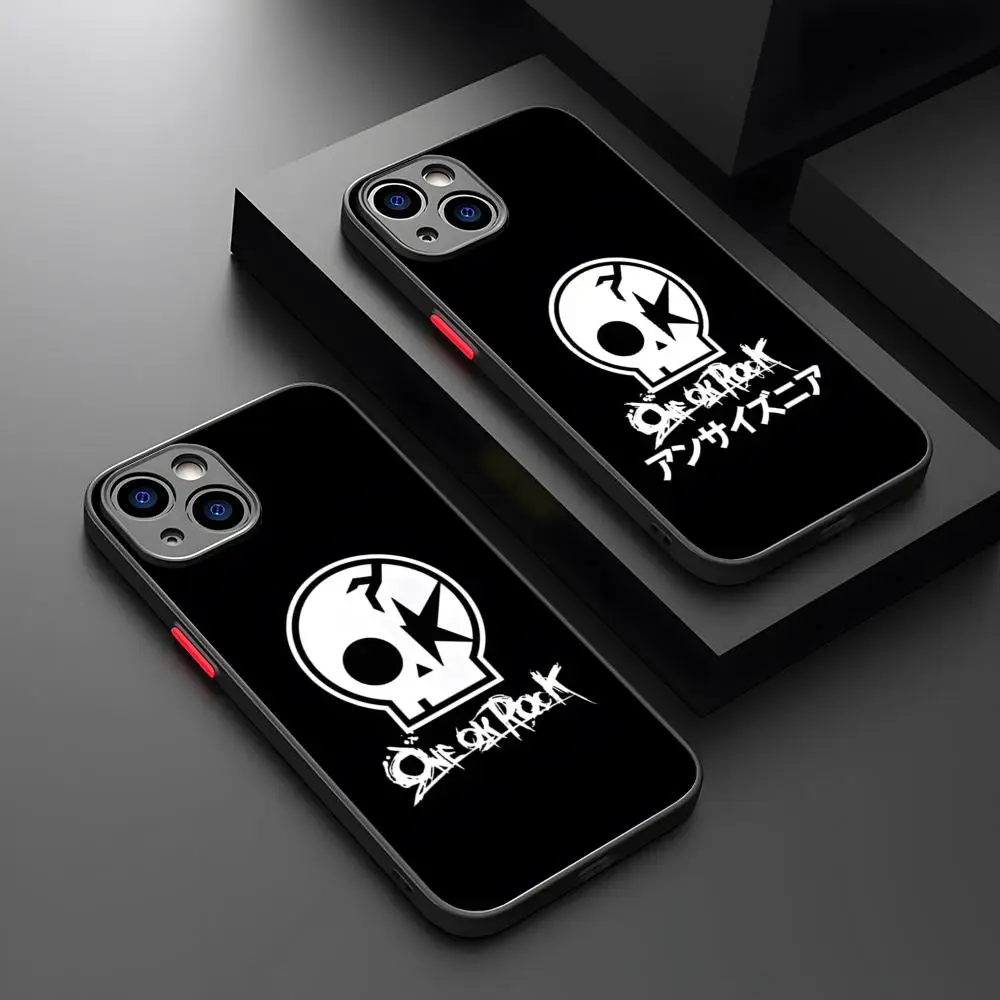MINISO ONE OK ROCK Phone Case Matte Transparent For 16 15 IPhone 12 11 13 Pro Max X XR 8 Plus Back Cover