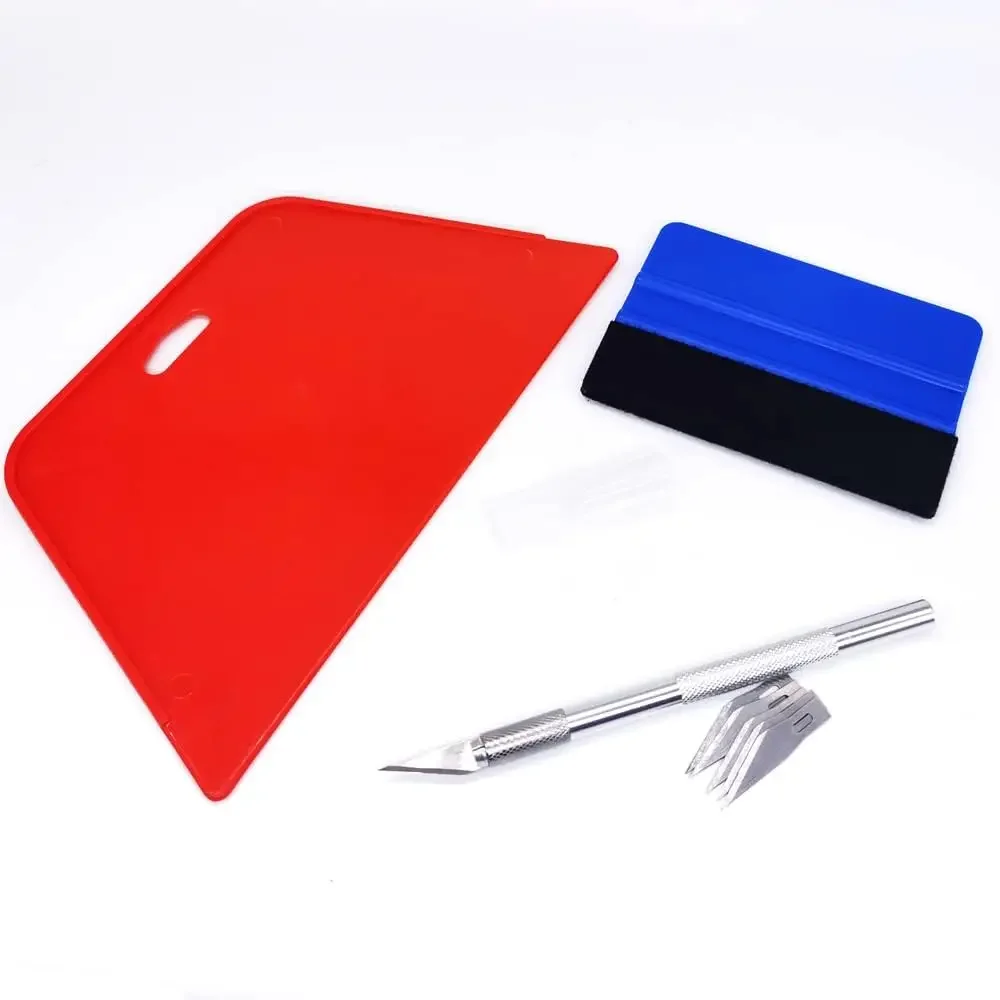 4/6Pcs Car Tools Wrap Film Sticker Wrapping Tool Vehicle Vinyl Wrap Window Tint Film Tool Kit Cutter Aid Tool Window Tinting