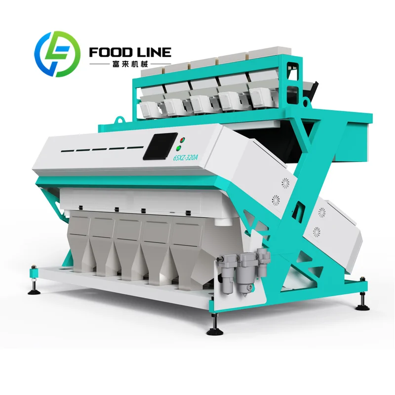 Shockproof Color Sorter Thickened Base Frame Eliminates Vibration Interference During High Speed Optical Sorting Cycle Low price