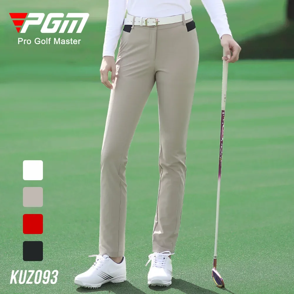 Jesienno-zimowa damska spodnie do golfa damska wysoka elastyczność spodnie sportowe Slim Fit Golf/spodnie tenisowe ciepłe wiatroszczelne odzież