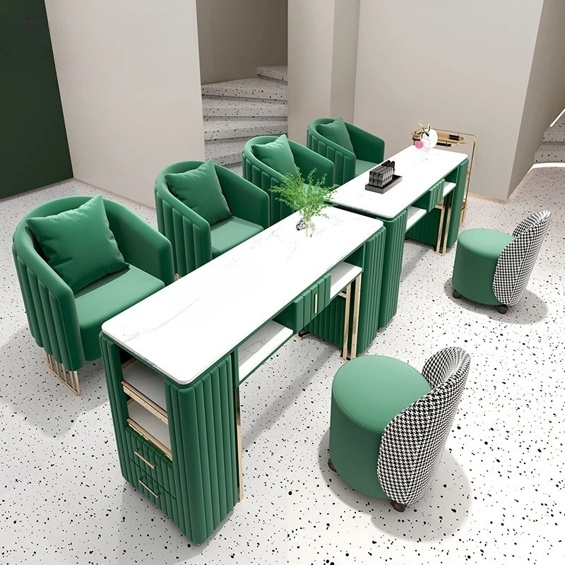 

Nordic Luxury Manicure Table Dressing Professional Nailsdesigner Nail Table Storage Mesa De Manicure Salon Furniture BLNT