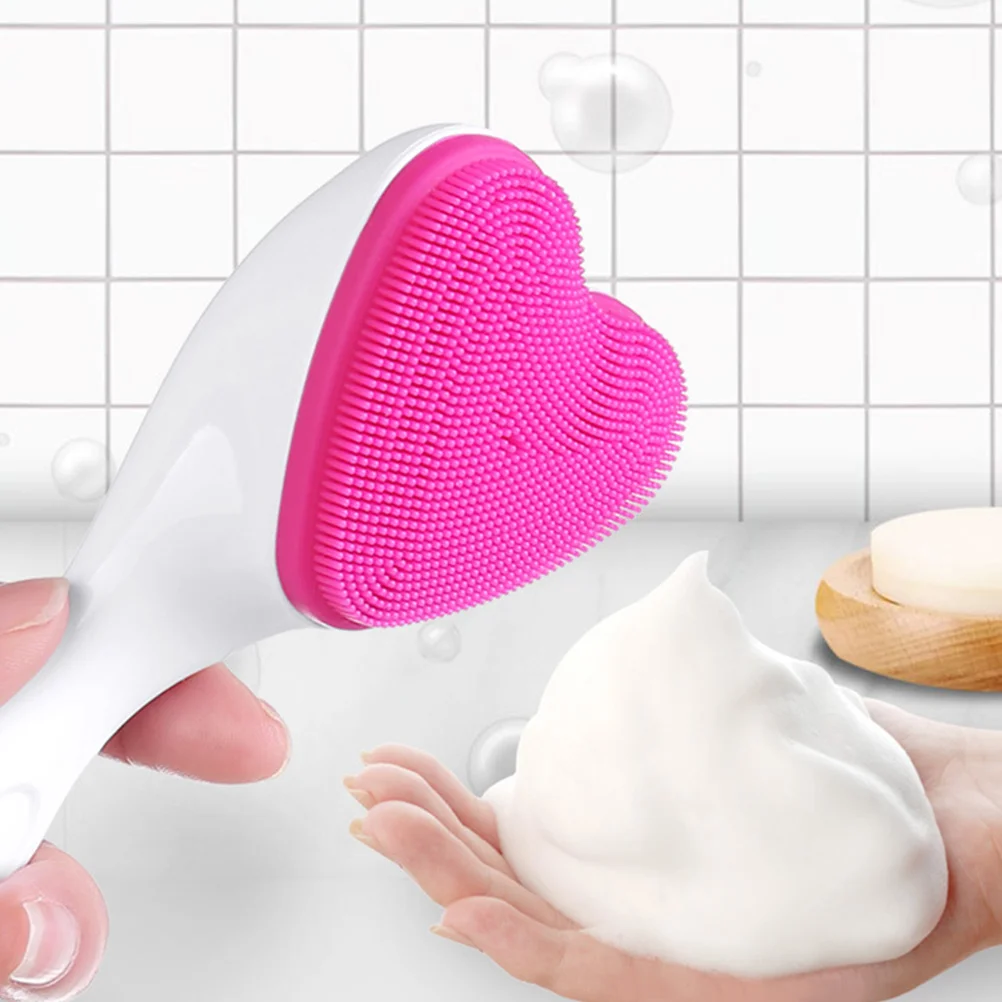 Gesichtsreinigungsbürste Soft Face Scrubber Love Cleansing Manuelles Waschen Silikon Peeling Miss