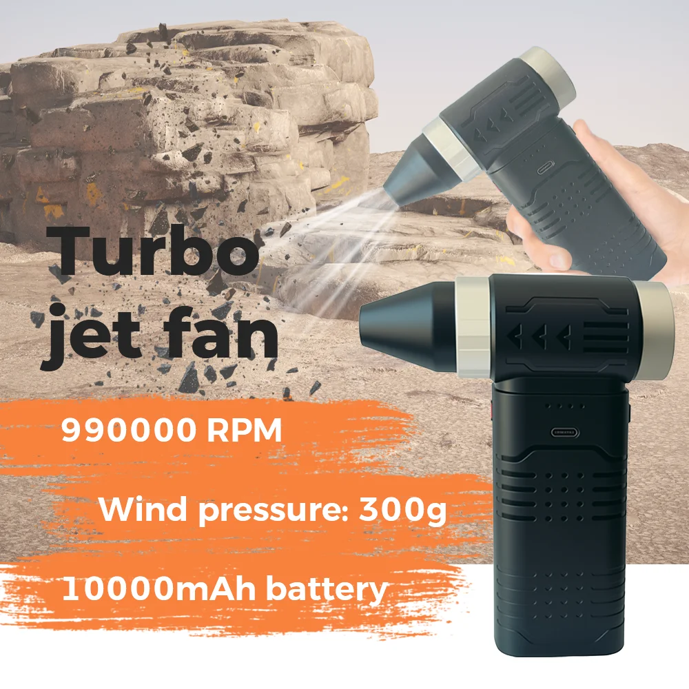 

Violent Fan 990000RPM Powerful Air Blower Vacuum Dust Cleaner Type-C Charging Strong Wind 55m/s Brushless Turbo Jet Blower Duste