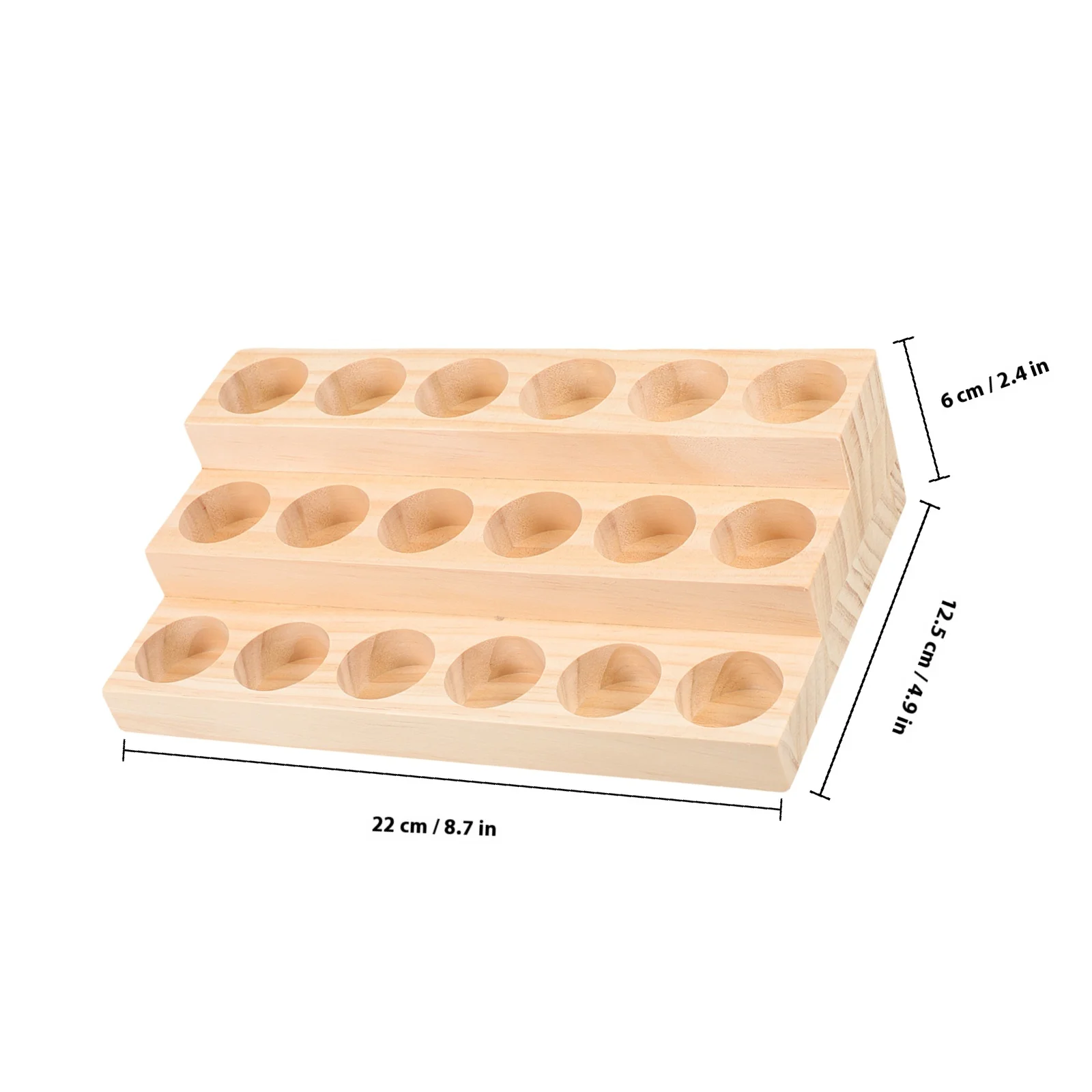 1Pcs Wooden Essential Oil Organizer 3 Layer Rack for Home Use Store and Display Oils Safely Compact Bottle Storage Shelf Tool