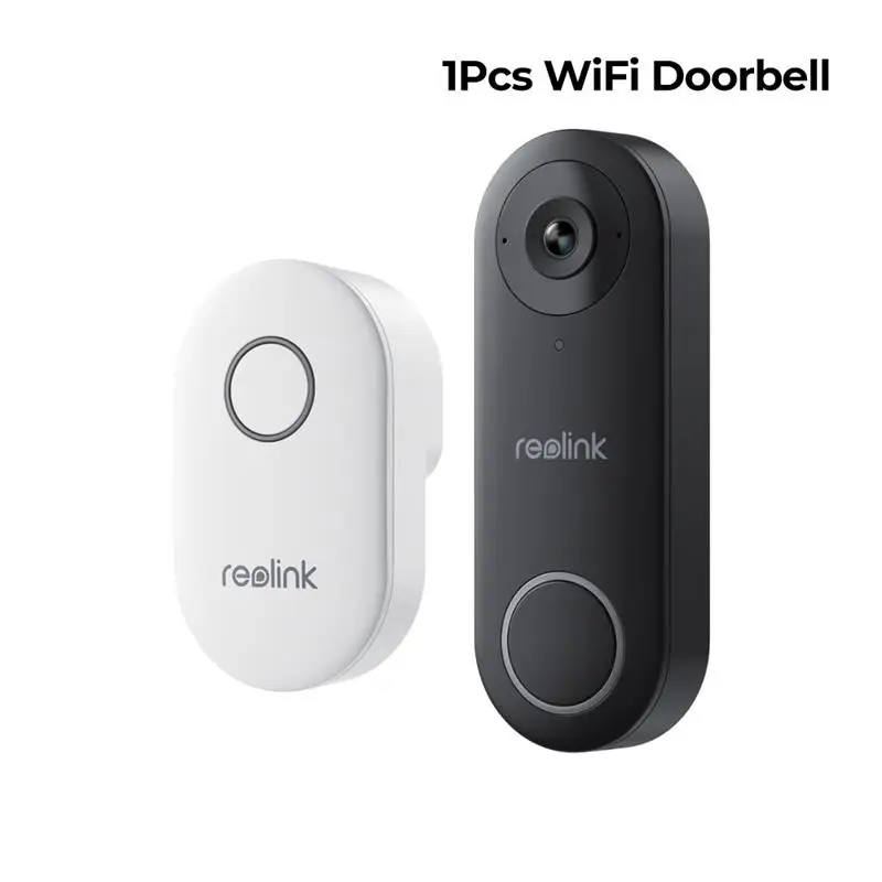 Top A- Reolink 2K+ WiFi Video Doorbell Smart Outdoor Home Video Intercom Human Detection Wired PoE Door Bell with Chime Support