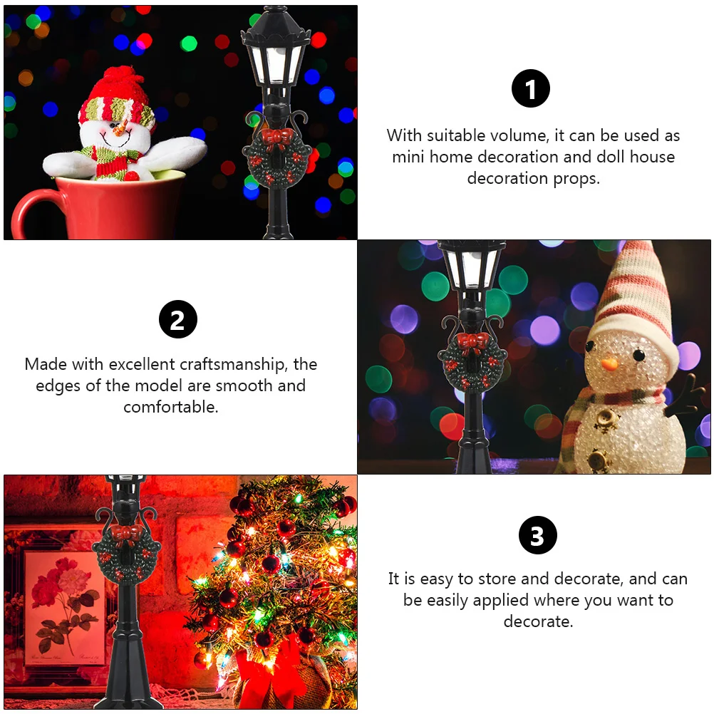 5 Pcs Street Light Model Dolls for Girls Sunlamp Room Baby Kit Christmas Stand Lights Decor Set