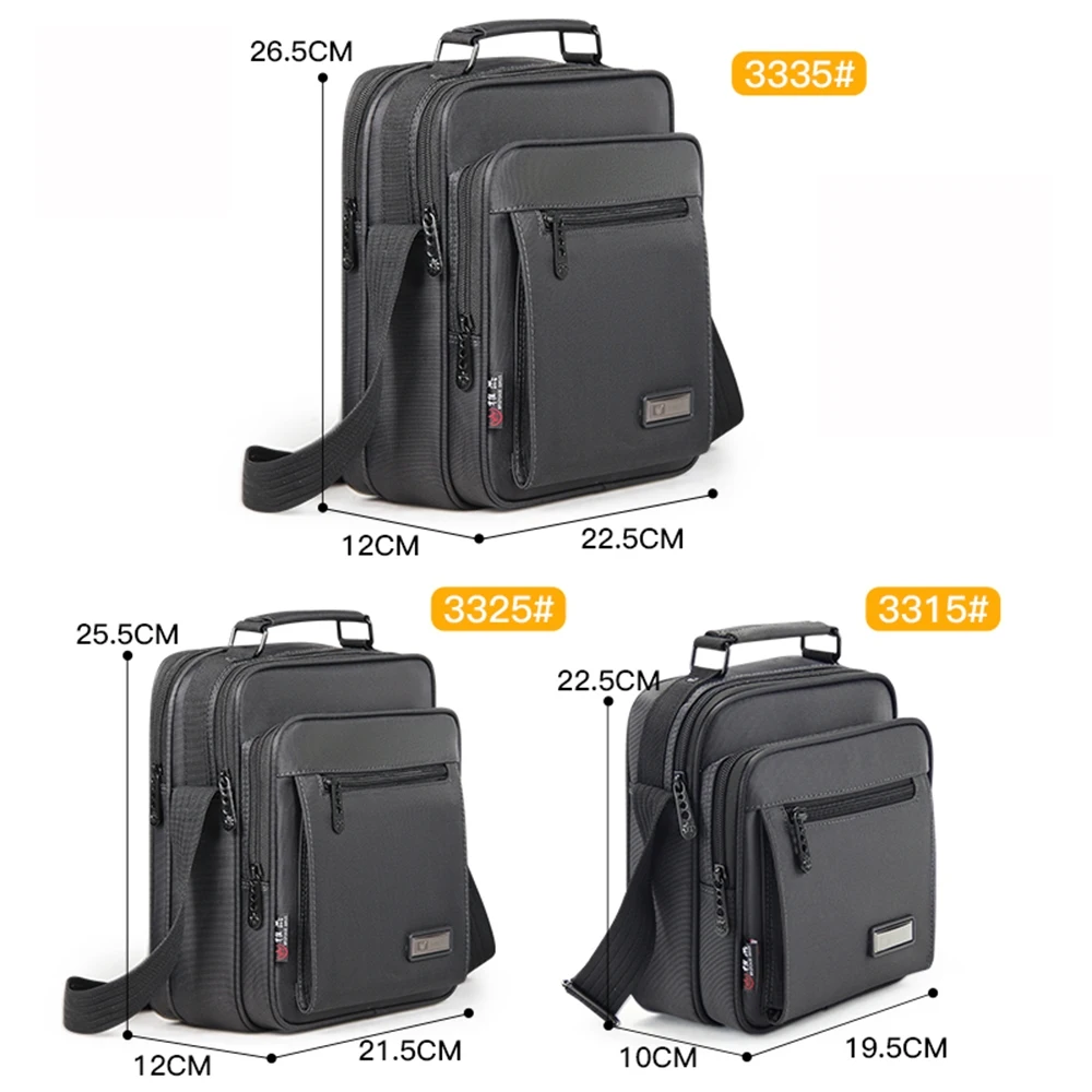 shoulder bag men Small bag Business Briefcase Large Capacity Multifunction fashion casual waterproof