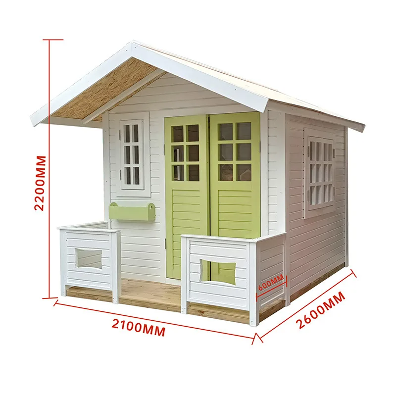 Wooden house garden Solid wood pavilion