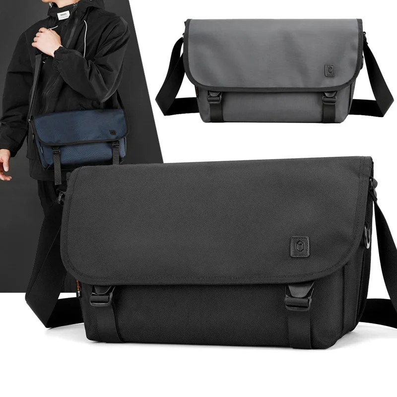 

TOP Nylon Waterproof Backpack Men's Large Capacity Travel Crossbody Sling Shoulder Chest Bag Summer School Messenger Bag