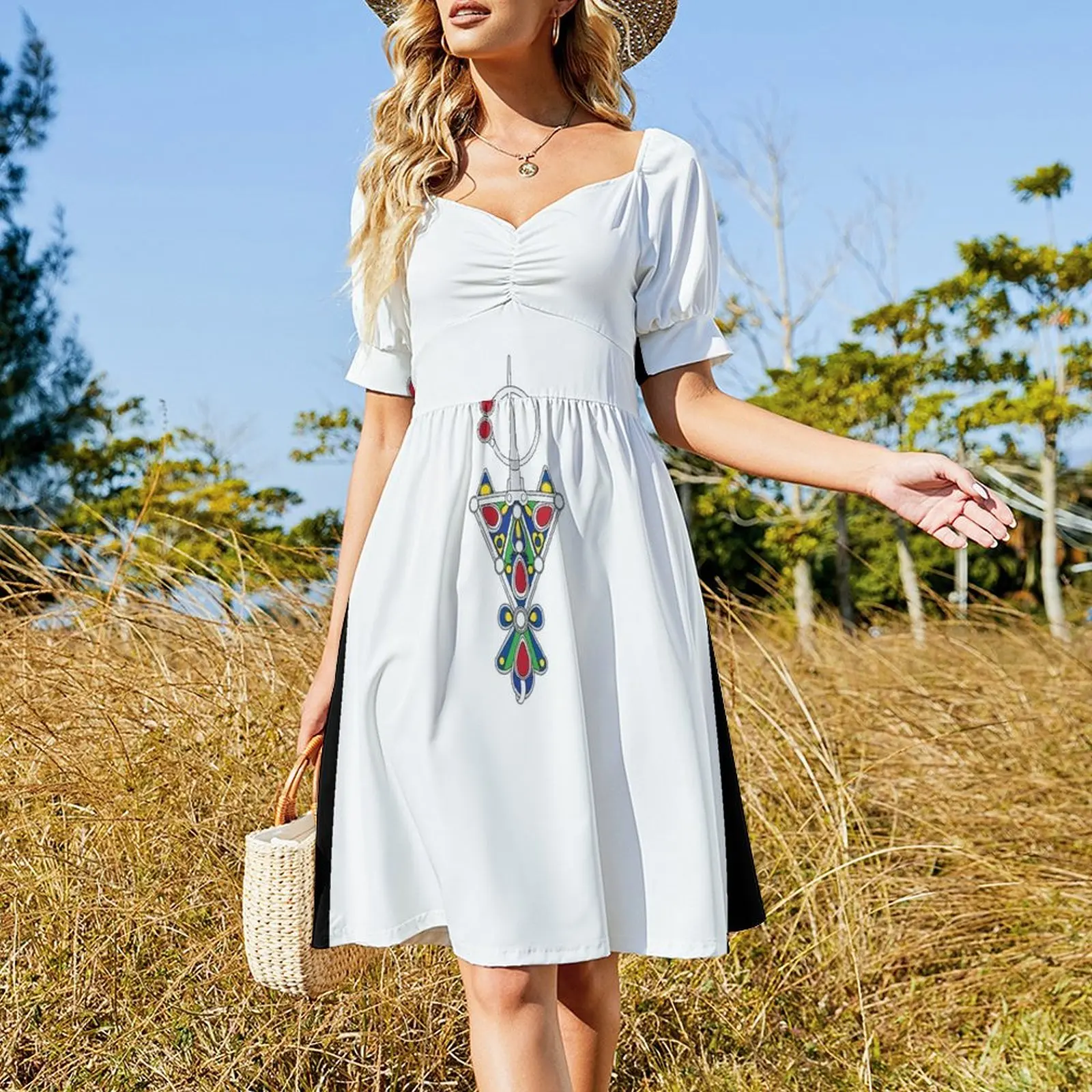 Amazigh Berber kabyle Symbole Sleeveless Dress Summer women's clothing summer women's suit