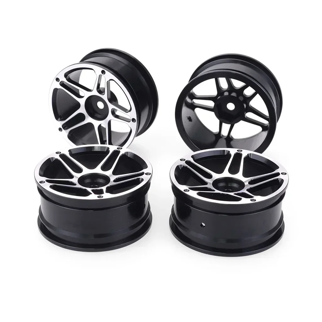 4 stuks 1/10 On-Road Drift Auto 52MM Aluminium Metalen Wielnaaf 1.9Inch Klim Auto velg Voor HSP Tamiya HPI Kyosho Sakura 110