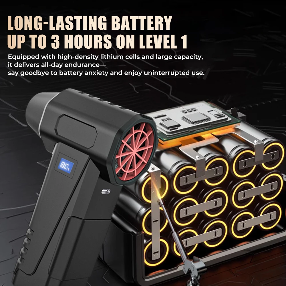 New Jet Fan Strong Portable Power Handheld Dust Elimination Computer Hurricane Storm Source Turbo Jetfan Vacuum Dust Cleaner