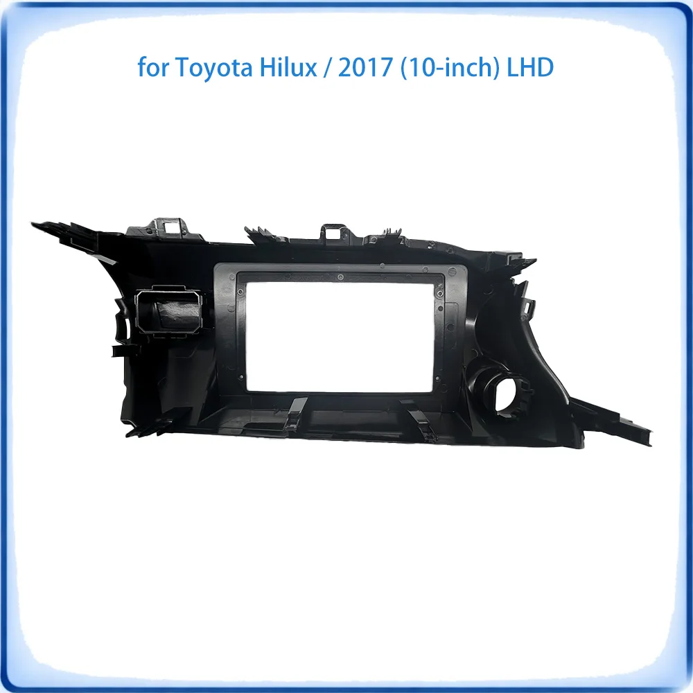 Car Radio Fascia Frame For Toyota Hilux 2017 10 inch LHD Stereo Panel With Canbus Decoder & Wiring Harness