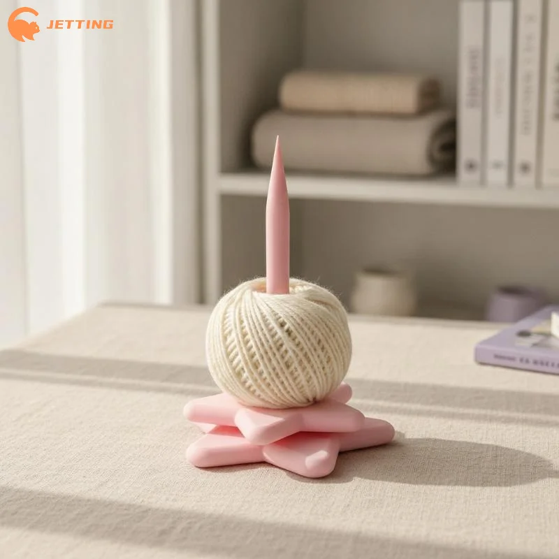 3D Printed Yarn Stand Holder Plastic Spinning Knitting Tools Beginner Crochet Stand Sewing Thread Spool Wool Ball Winder Tool