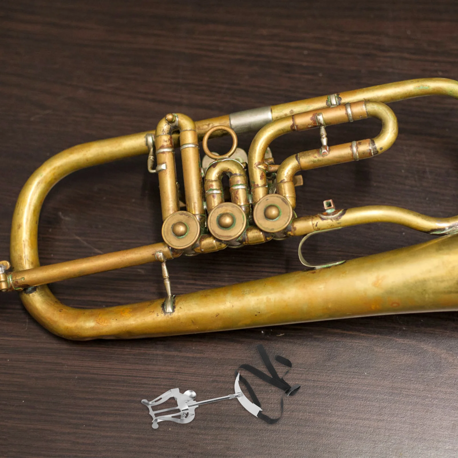 

Euphonium Music Score Clip Durable Iron Material Lightweight Portable Practical Music Sheet Holder Stable Tenor Horn Marching