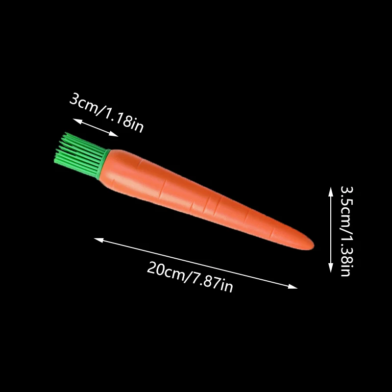 シリコンペストリーブラシ,にんじん型,バーベキューオイル,キッチンツール,バーベキューグリルベーキング