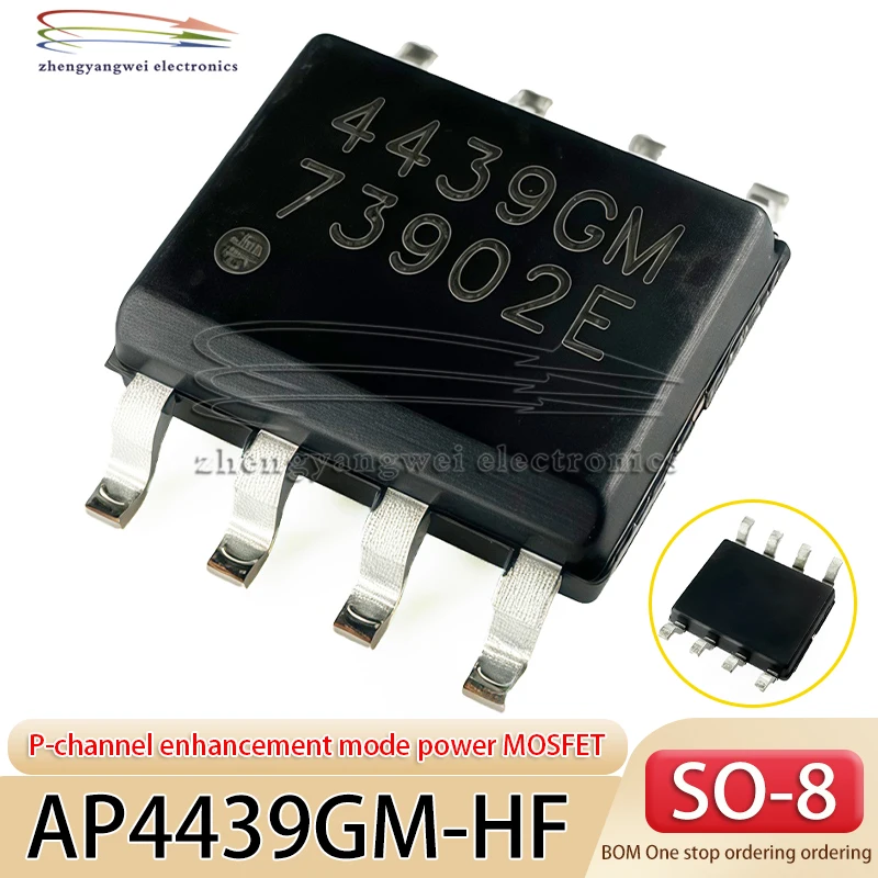 10PCS AP4439GM-HF DFN-8 (5x6) 4439GM P-channel enhanced power MOSFET field-effect transistor chip