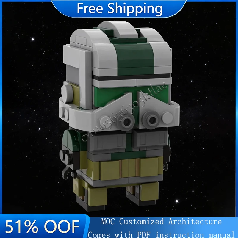 

New 165 PCS MOC Commander Doll Model Custom Puzzle Bricks DIY Creative Assembly Puzzle Special Christmas Toys Gifts For Children