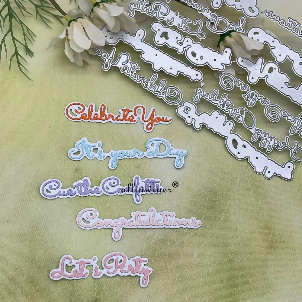 

Various letter decoration Metal Cutting Dies Stencils For DIY Scrapbooking Decorative Embossing Handcraft Die Cutting Template