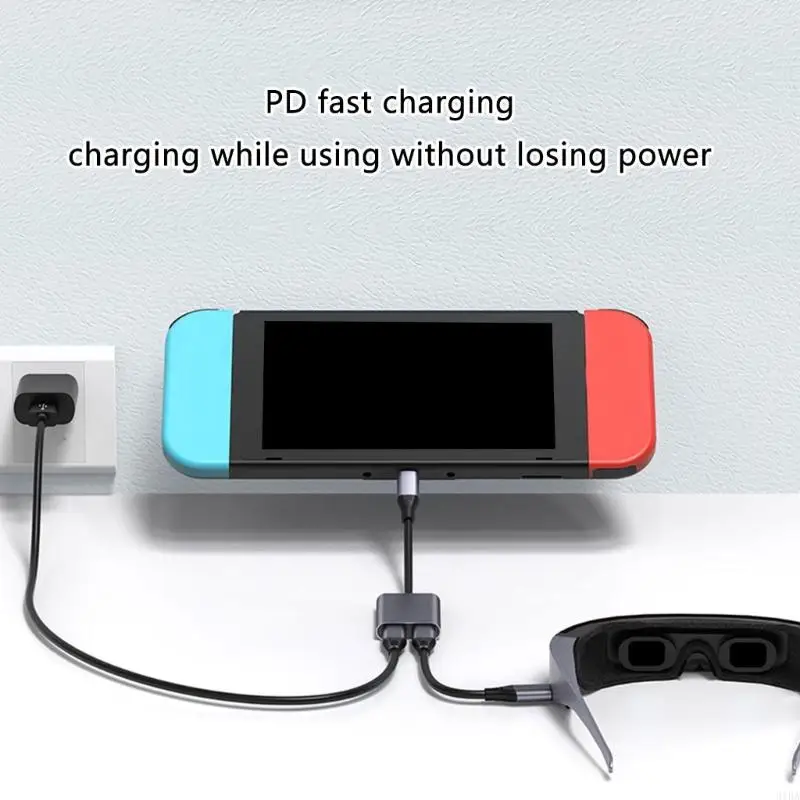 31BA AR Glasses Docking Hubs with PD Fast Charging and USB Two Interfaces for Smartphones and Tablets