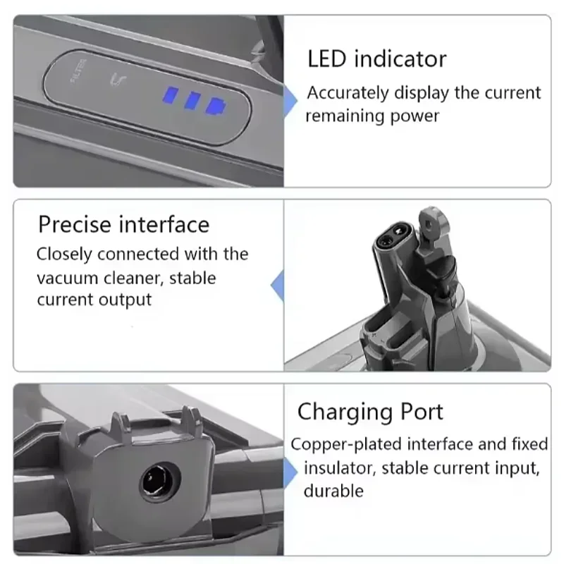 25.2V For Dyson V10 Battery V10 Animal Absolute Fluffy Cordless Vacuum Cleaner NEW 25.2V 3800mAh-12800mAH DYSON V10 batterie