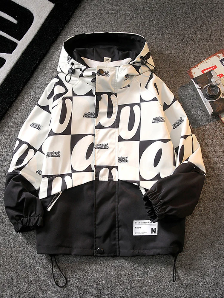 男の子春ジャケットフリース裏地パーカーコート子供服暖かい通気性ウェアラブル春秋スタイル韓国語版子供服