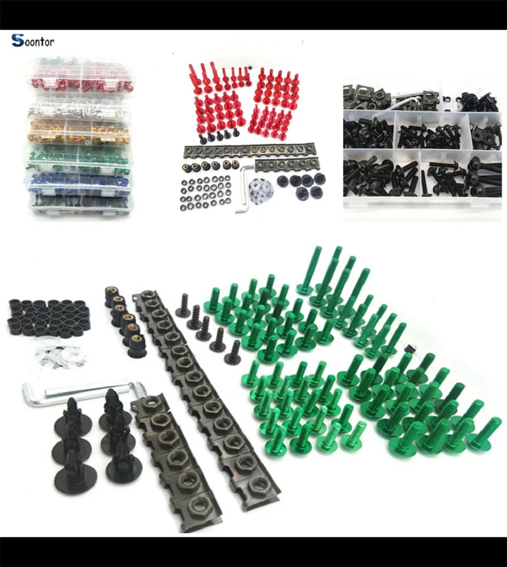 Motorcycle Fairing Body Bolts set Kit Fastener Screw Nuts For  SUZUKI GSXR750 GSX-S1000 Kawasaki Z800 E veRsion