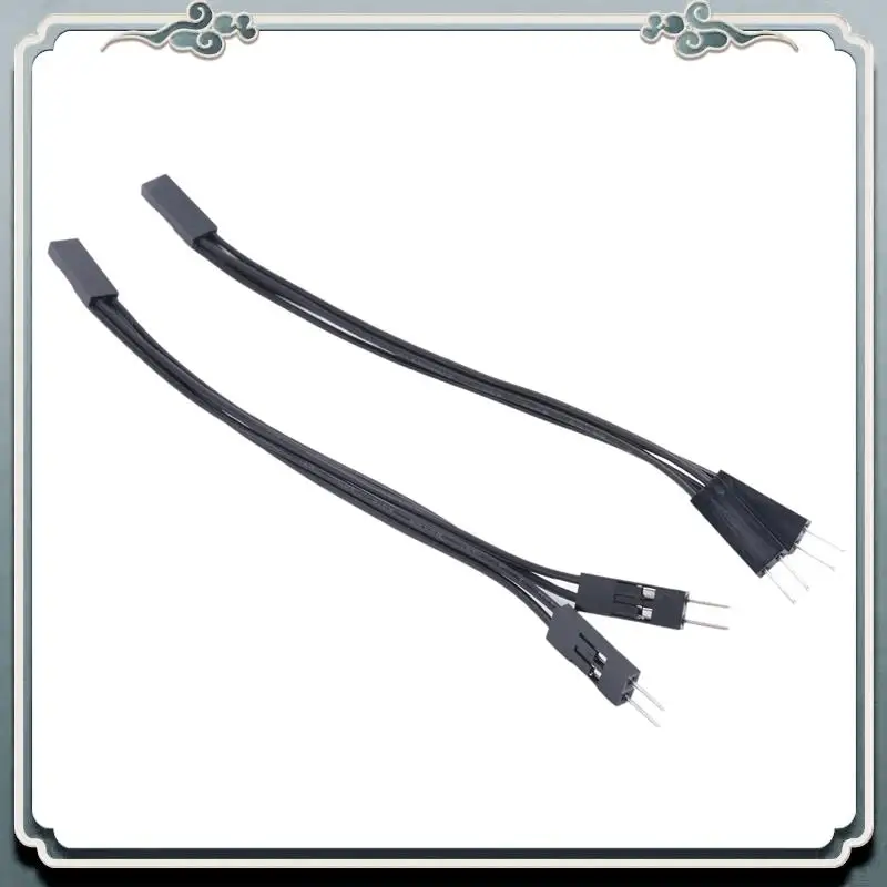 Computer Desktop Switch PC Motherboard External Start Power On/Off Button Extension Cable For DIY Button Easy To Use Silver