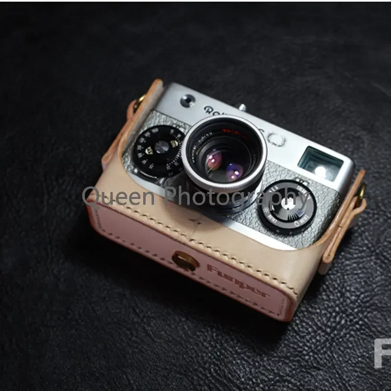 Genuine Leather Cowhide Camera Case fr Rollei 35 35S 35T 35SE Camera Base with Srap Protective Sleeve 카메라 악세사리 캐논 сумка рюкзак